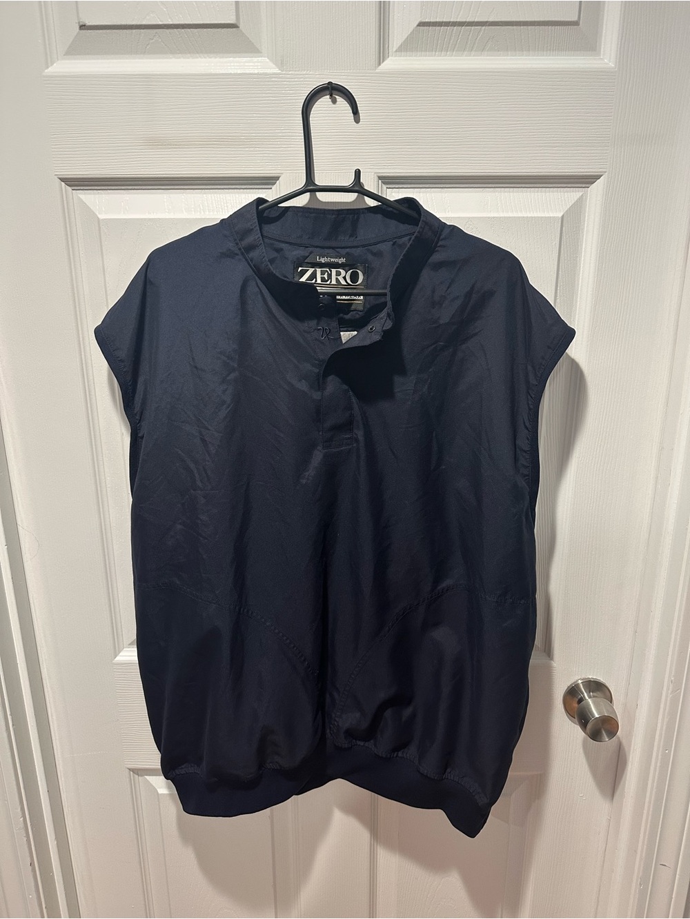 Zero Restriction Lightweight Golf Outerwear Vest Navy Blue Men's Size L Hiscox